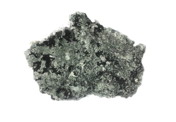 Друза от кварц, пирит, хлорит, сфалерит и калцит 10,5x9,5x5см.