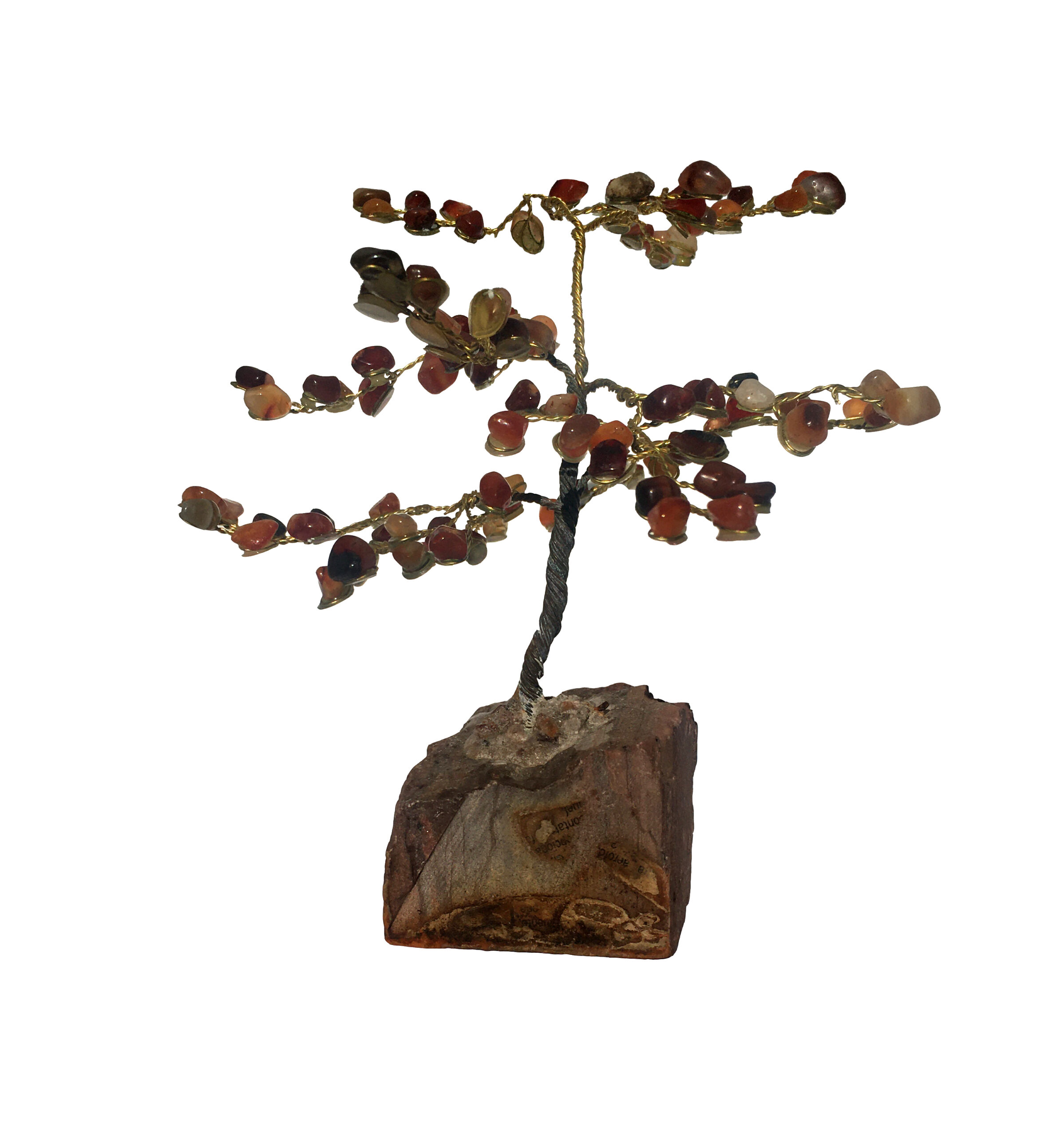 Дърво от Яспис с листа Карнеол